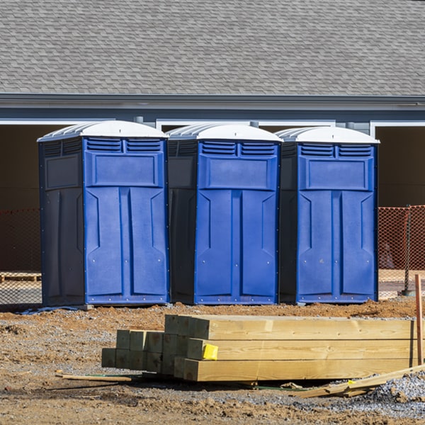 how can i report damages or issues with the porta potties during my rental period in Crystal Springs